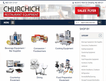Tablet Screenshot of churchichrestaurantequipment.com